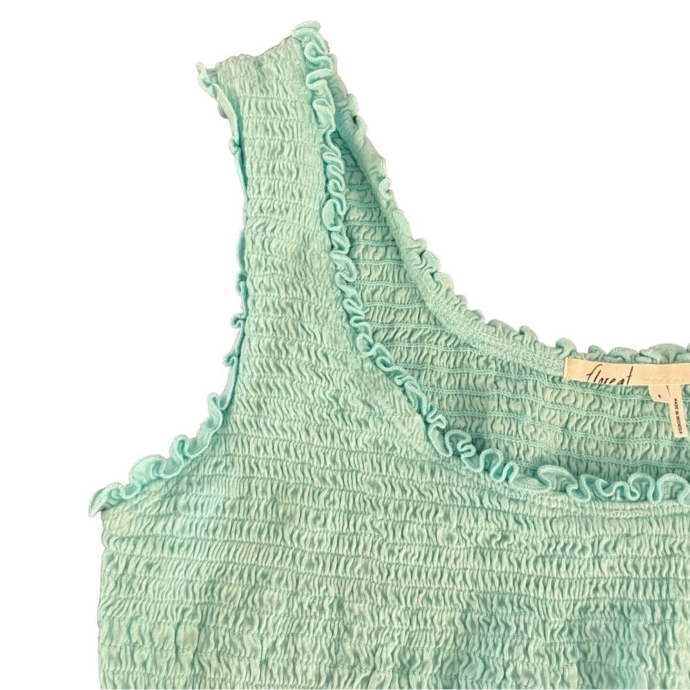 Anthropologie Floreat Smocked Ruffle Tank, Size S - Picture 4 of 6